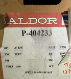 Baldor 34-6545-3674G1 DC Electric Motor 0.37 KW 1750 RPM 4.5 AMP 90 VDC P-404233