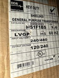 EGS Hevi Duty HS1F1BS General Purpose Transformer 1KW 240/480V In 120/240V Out