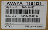 Avaya 1151D1 Power Supply Input 100-240V 50-60 Hz 500-250mA