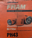 Fram PH43 Oil Filter AlliedSignal Extra Guard Full Flow Lube Threaded