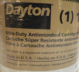 Dayton 1VHG9 Ultra-Duty Antimicrobial Cartridge Filter W/ Ultra-Web Nanofiber