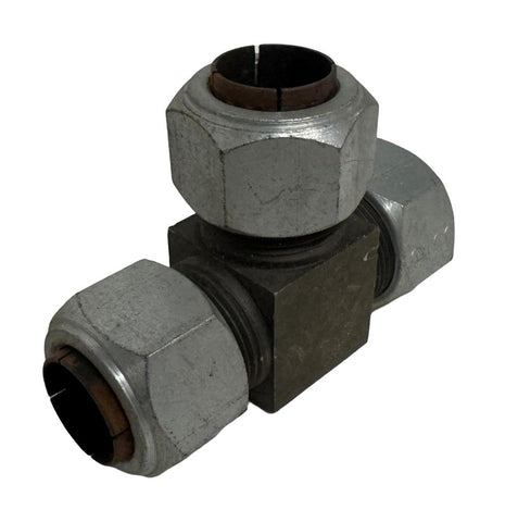 Parker 3/4" Hydraulic Compression Fitting Tube Tee