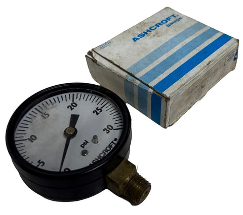 Ashcroft 1354G Pressure Gauge 0-30 PSI 2-1/2"