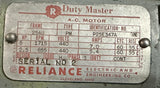 Reliance Duty Master Electric AC Motor 2.5 / 5 HP 1715 RPM 254U 440V 3 Phase