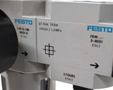 Festo HE-D-MIDI Pneumatic Regulator & Valve Assembly LFR-D-5M-MIDI-A FRM-D-MIDI