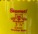 Starrett VH0314 Hole Saw 3-1/4" 83 mm Size HSS Bi-Metal Use For Arbor A2, A10