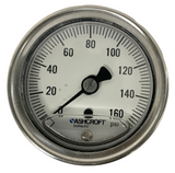 Ashcroft 25-1009-SWL-02B-160 Pressure Gauge 2-1/2" 0-160 PSI 1/4" NPT