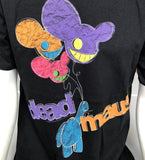 Anvil Men's Deadmau5 The Reward Is Cheese Head Black Short Sleeve Shirt Medium