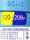 Meltric DB 60 A Receptacle 15-30HP 208-600V DSM6