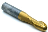 Fullerton 30555 29/64" (4531") Diameter 2 Flute Tin coated Carbide Ball End Mill