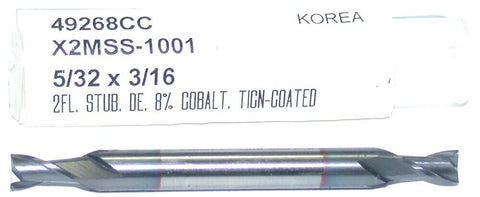 YG-1 49268CC 5/32" 2 flute HSS Double End TiCN Coated End Mill New Business & Industrial:CNC, Metalworking & Manufacturing:Metalworking Supplies:End Mills:Finishing End Mills YG-1   