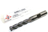 Cleveland Twist C33410 5/16" Diameter 4 Flute 3/8 Shank TiCN Coated HSS End Mill