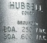 Hubbell Hubbellock Connector Body Male Plug 20-30A 250-600VAC Grounded