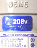 Marechal Meltric DSM 60 A Receptacle 15-30HP 208-600V DSM6 IP67 Watertight