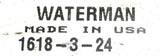 Waterman 24VDC Solenoid Valve 1618-3-24 Made in the USA