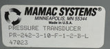 Mamac Systems PR-242-3-10-F-1-2-B-L Pressure Transducer