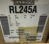 Baldor RL245A Electric AC Motor .33 HP 1725 RPM 115/230V Single Phase 17K009W352