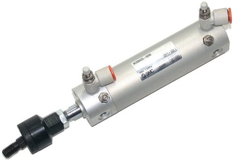 SMC NCGBA25-0200 2" Stroke 1"(25mm) Bore Air Cylinder with alignment couplers