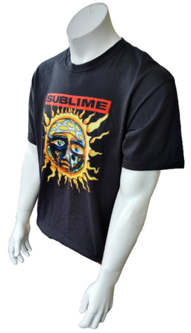 Sublime - Colour Skull Ladies Large T-Shirt - Black