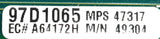 Rolm 97D1065 49304 PRI Circuit Card