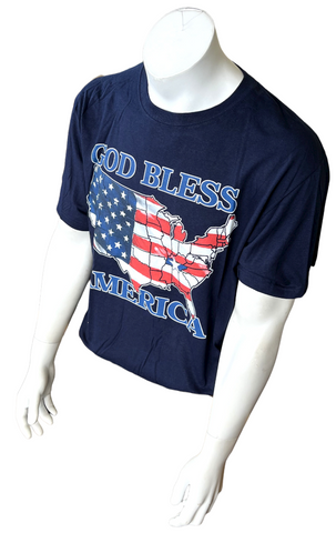 Fruit Of The Loom God Bless America Tennessee USA Flag Graphic