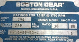 Boston Gear F713-30-B5-G Gear Speed Reducer .290HP 30:1 Ratio 1750RPM