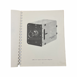 Photo-Sonics 16mm 1P Recording Camera D.C. Operation Instruction Manual