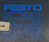 Lot of (2) Festo MSFW-110 Solenoid Valve Coil 110V 50/60HZ 12/9 VA IP65