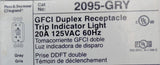 Pass & Seymour Legrand 2095-GRYGFCI Duplex Receptacle W/ Trip Indicator 20A 125V