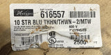 Nexans THHN THWN-2 MTW Stranded Copper Wire 10 AWG Blue 600V VW-1 2000 FT