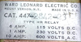 Ward Leonard Electric 447-2842-23 Type HR Relay 10A 600VAC Max 8 Pole 4 NC/NO