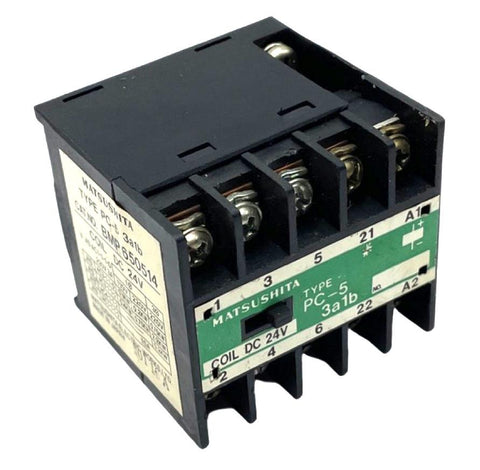 Matsushita BMP650514 Type PC-5 Contactor 24VDC Coil 220V 3A