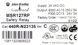 Allen-Bradley 440R-N23135 Ser. C Guardmaster MSR127RP Safety Relay 24V AC/DC 5A