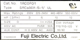 Fuji Electric 1RCOFO1 Contactor 600VAC 20A 3 PH Size 0  110/120V 50/60HZ Coil