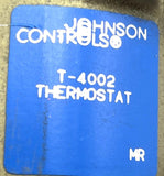 Johnson Controls T-4002-201 Pneumatic Thermostat 55-85° F Single Temp/Dial