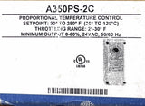 Johnson Controls A350PS-2C Proportional Temperature Controller 90-250°F 24VAC