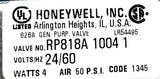 Honeywell RP818A10041 Pneumatic Relay 24VAC 60HZ 4 Watts 50 PSI Surface Mount