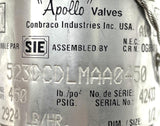 Apollo 523DCDLMAA0450 Brass Pop Safety Relief Valve 1/2" 2924 LB/HR Capacity