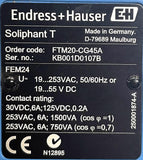 Endress & Hauser Soliphant T FTM20-CG45A Point Level Detection Switch 253VAC