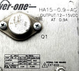 Power One HA-15-0.9-AG Power Supply 12/15VDC 0.9A 50/60HZ 100/240VAC