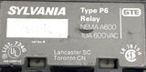 Sylvania P6-40-76 Type P6 Control Relay NEMA A600 4-Pole 10A 600VAC