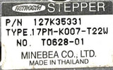 Minebea .17PM-K007-T22W Stepper Motor Silver/Black