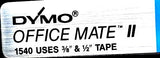 Dymo 1540 Office Mate II Label Maker 3/8" & 1/2" Tape Hand Held Plastic