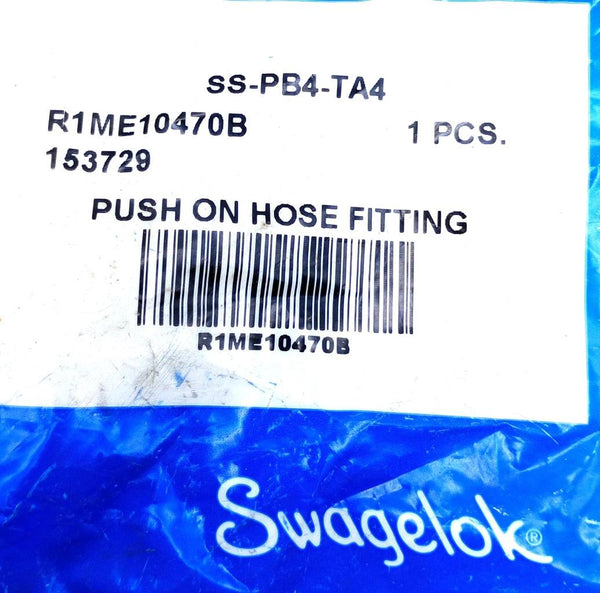 Swagelok SS-PB4-TA4 Push-On Hose End Connection Fitting 1/4