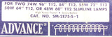 Advance SM-2E75-S-1 Transformer Ballast 2 Lamp High Power Factor