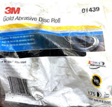 3M 01439 Gold Abrasive Disc Roll 152MM 6"/PO P180 NASCAR Performance (175 Disc)