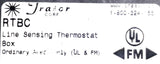 Trasor Corp. RTBC Line Sensing Heat Trace Thermostat Box No Power Controller