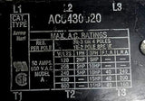 Arrow Hart AC6430U20 Contactor 50A 600VAC Model A 6 Pole