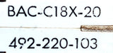 Wood Electric BAC-C18X-20 Miniature Push Button Circuit Breaker 20A 492-220-103