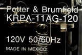 (Lot of 2) Potter & Brumfield KRPA-11AG-120 Relay 120/250VAC 50-60HZ 10/12A